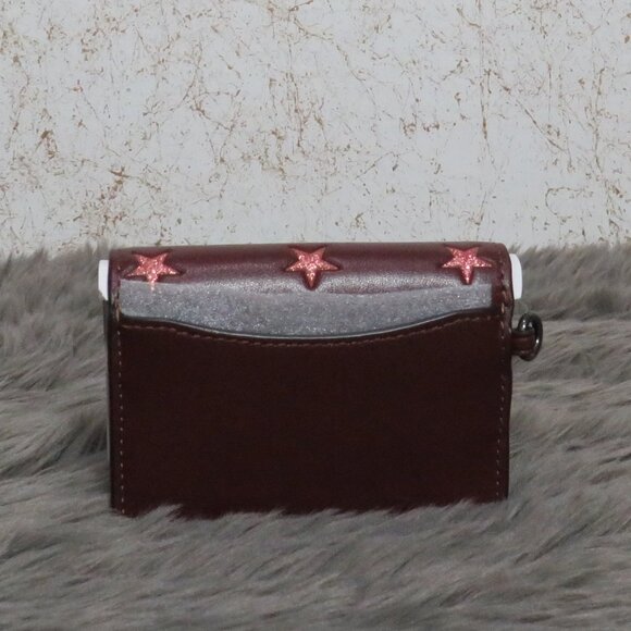 Coach Boxed Mini Wallet on a Chain (Merlot) - Picture 4 of 7
